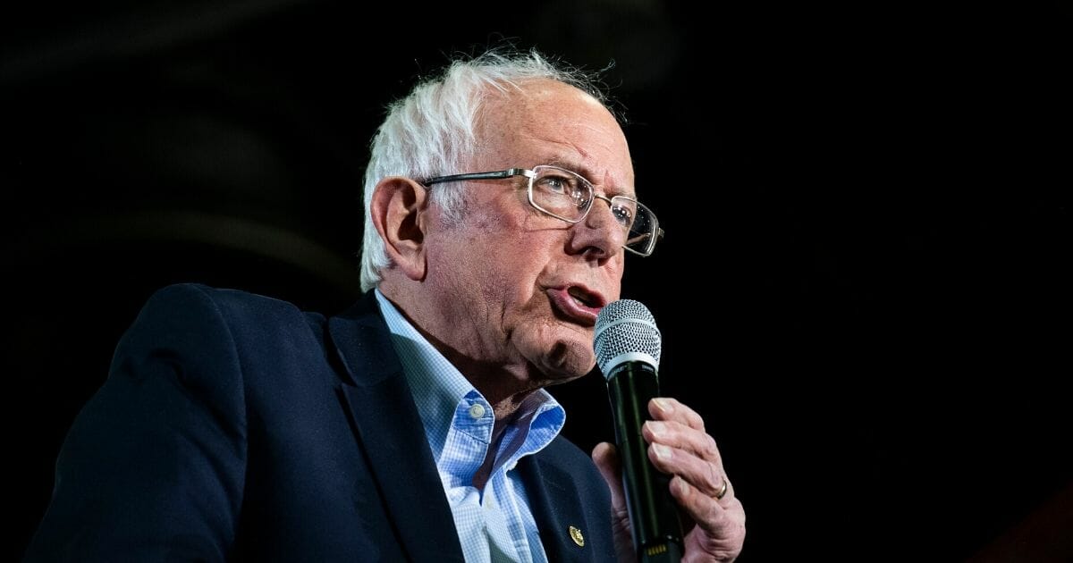 Democratic presidential candidate Sen. Bernie Sanders (I-Vermont) addresses supporters during a campaign rally at the TCF Center on March 6, 2020, in Detroit, Michigan.