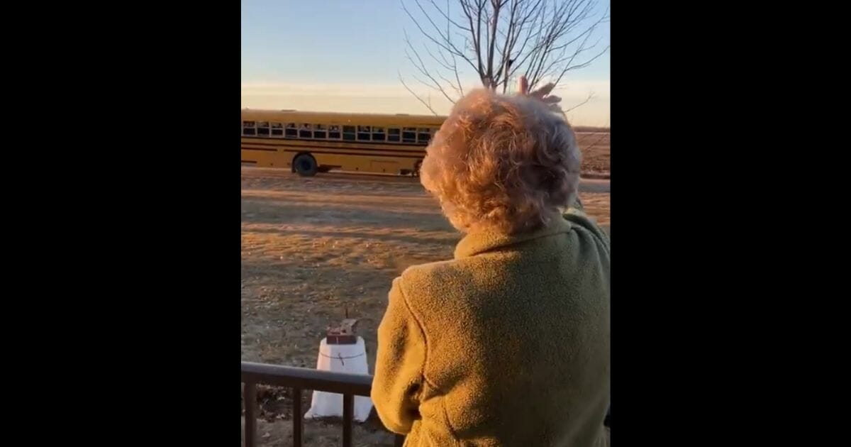 Bonnie Linder waves to the kids on the school bus every day, but this time they had a special birthday surprise for her.