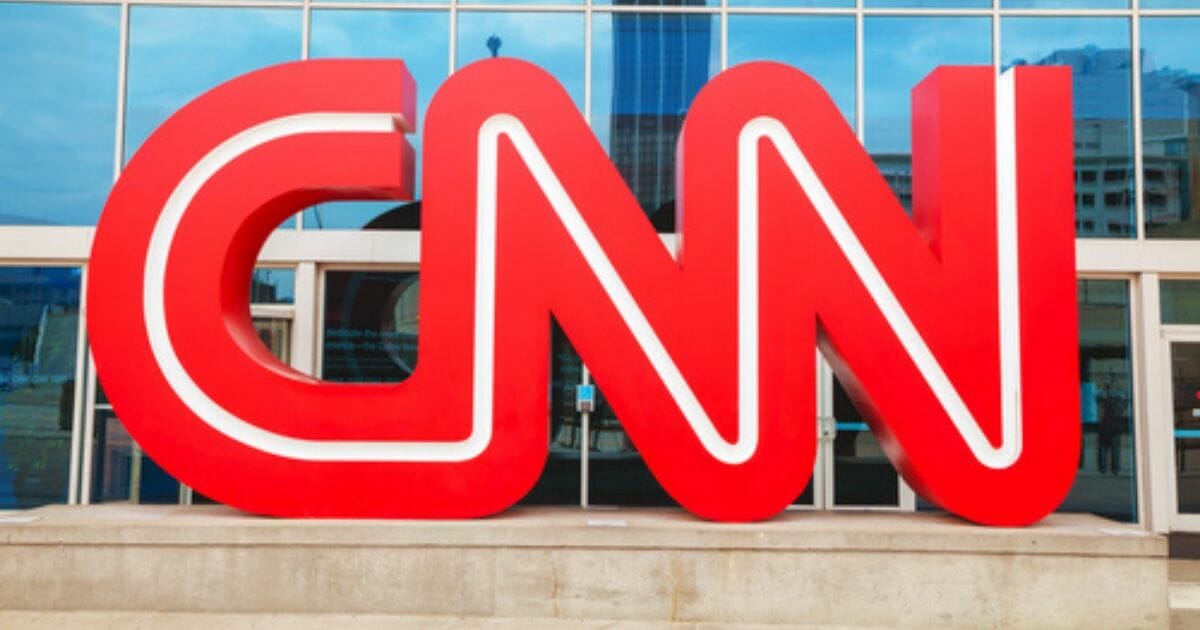 A CNN sign is seen in front of CNN headquarters in Atlanta, Georgia.