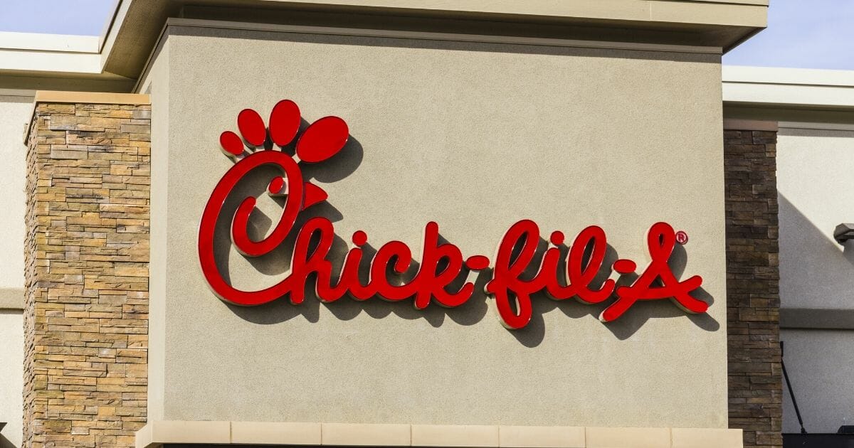 A Chick-fil-A restaurant is pictured above.