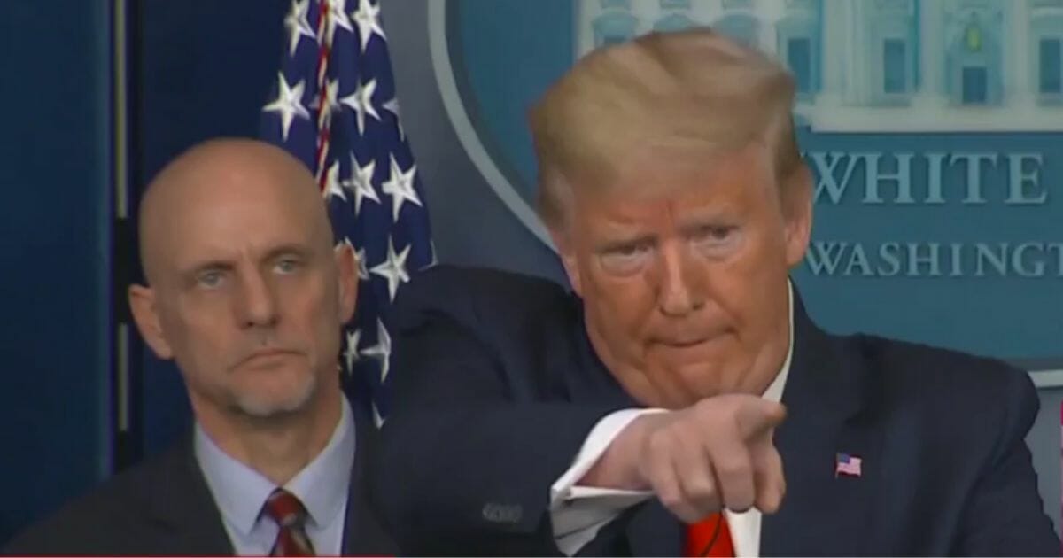 President Donald Trump joked at the coronavirus briefing about getting rid of all the reporters he does not like, but at least one member of the media up in arms about it as its new scandal du jour.