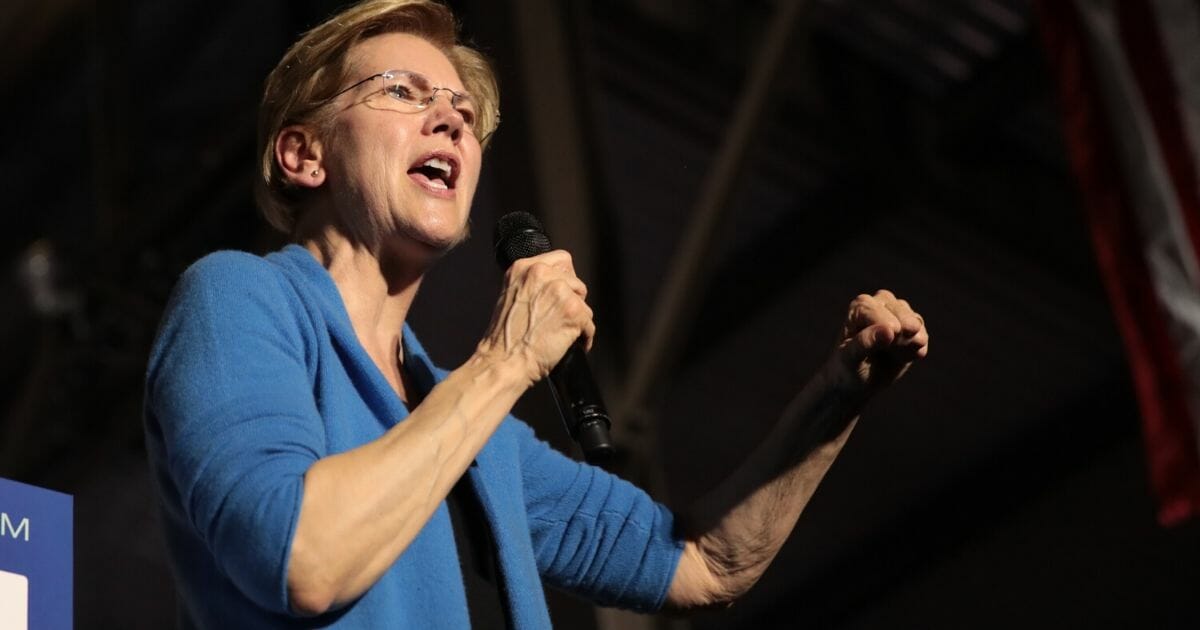 Democratic presidential candidate Sen. Elizabeth Warren (D-Massachusetts) speaks to supporters during a rally at Eastern Market on March 3, 2020, in Detroit, Michigan.