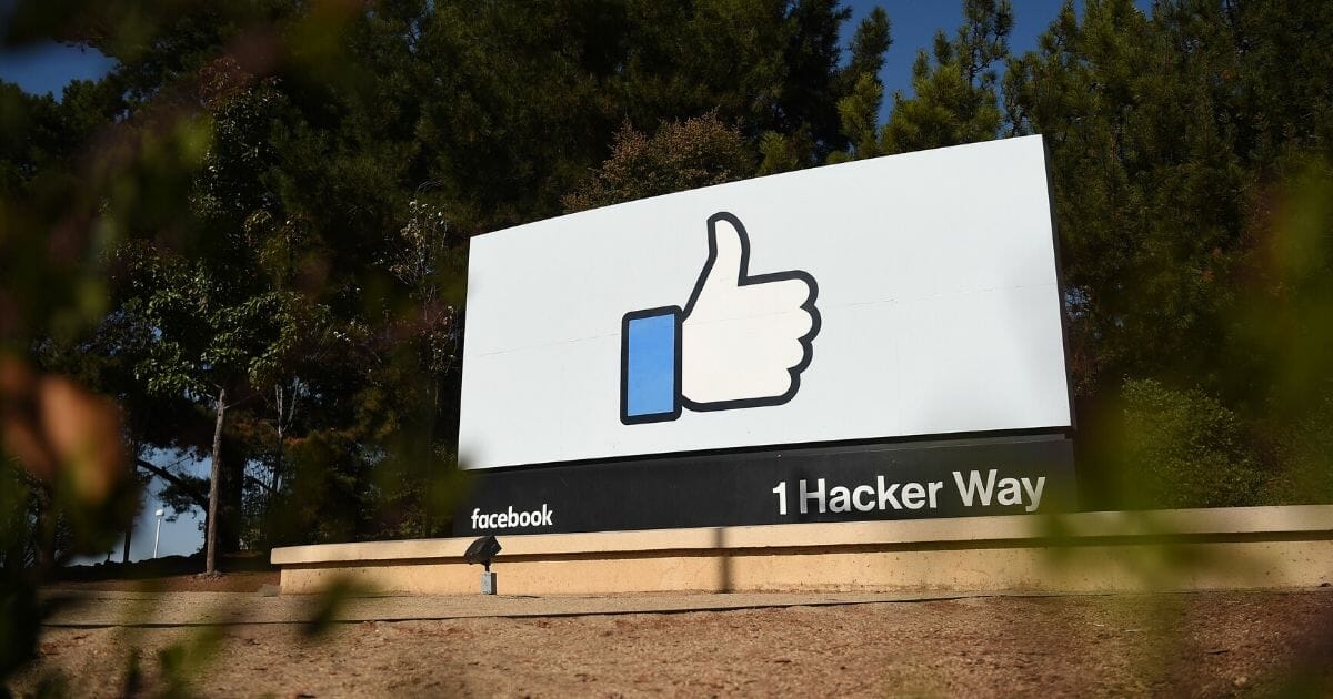 The Facebook "like" sign is seen at Facebook's corporate headquarters campus in Menlo Park, California, on Oct. 23, 2019.