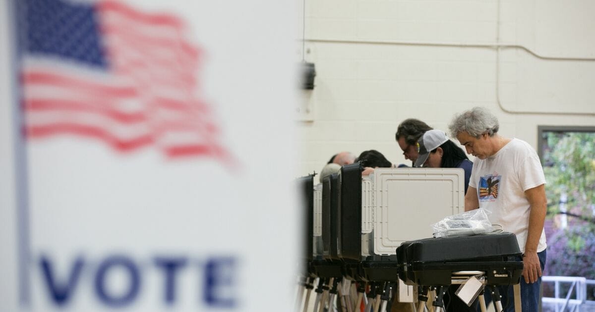 Voters cast their ballots at Grady High School in Atlanta on Nov. 6, 2018
