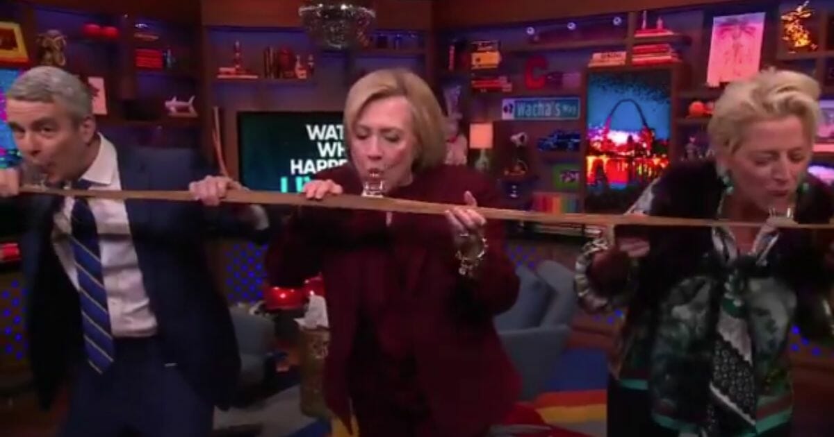 Hillary Clinton appeared on Andy Cohen's Bravo talk show, "Watch What Happens Live," days before the host tested positive for COVID-19.