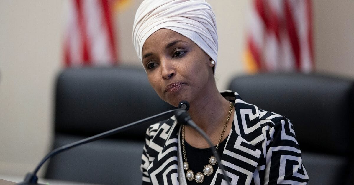 Rep. Ilhan Omar (D-Minnesota) speaks at the Pathway To Peace Policy panel on Feb. 12, 2020, at the U.S. Capitol in Washington, D.C.