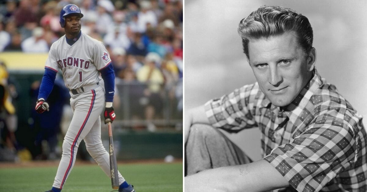 Former MLB player Tony Fernandez, left, and actor Kirk Douglas both died this month.