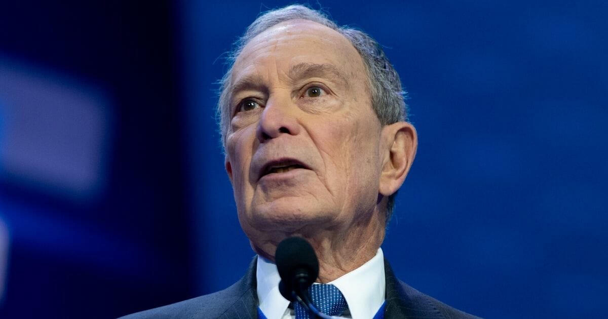 Former New York Mayor Mike Bloomberg speaks in Washington on March 2, 2020, before he ended his campaign for the Democratic presidential nomination.