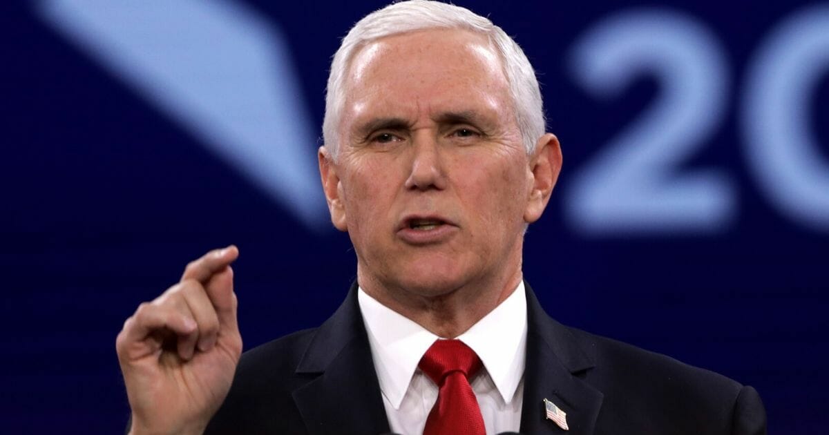 Vice President Mike Pence speaks during the annual Conservative Political Action Conference at Gaylord National Resort & Convention Center on Feb. 27, 2020, in National Harbor, Maryland.