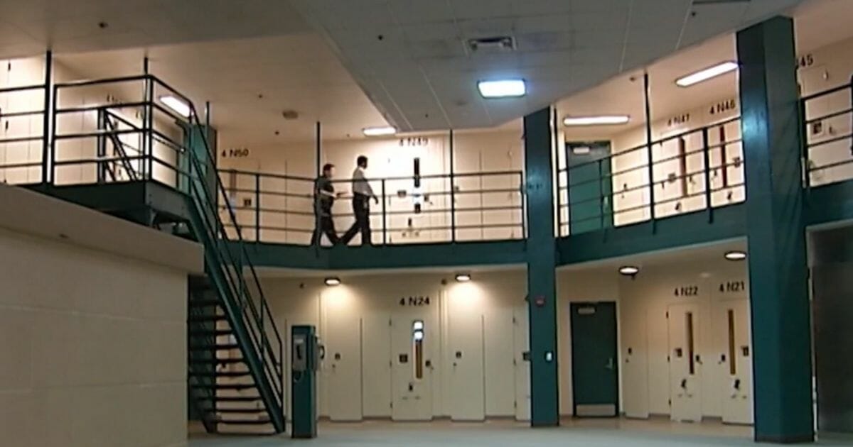 Inside the Monroe County, New York, jail.