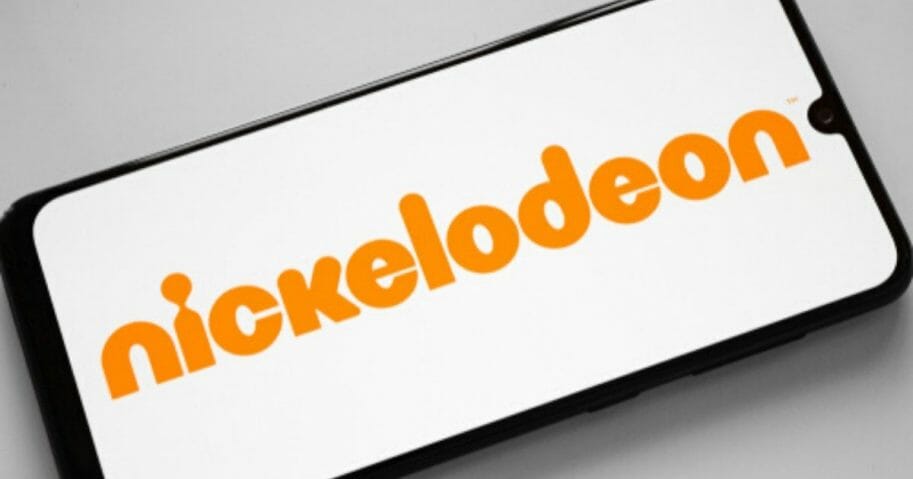 The Nickelodeon logo i s pictured in the stock photo above.