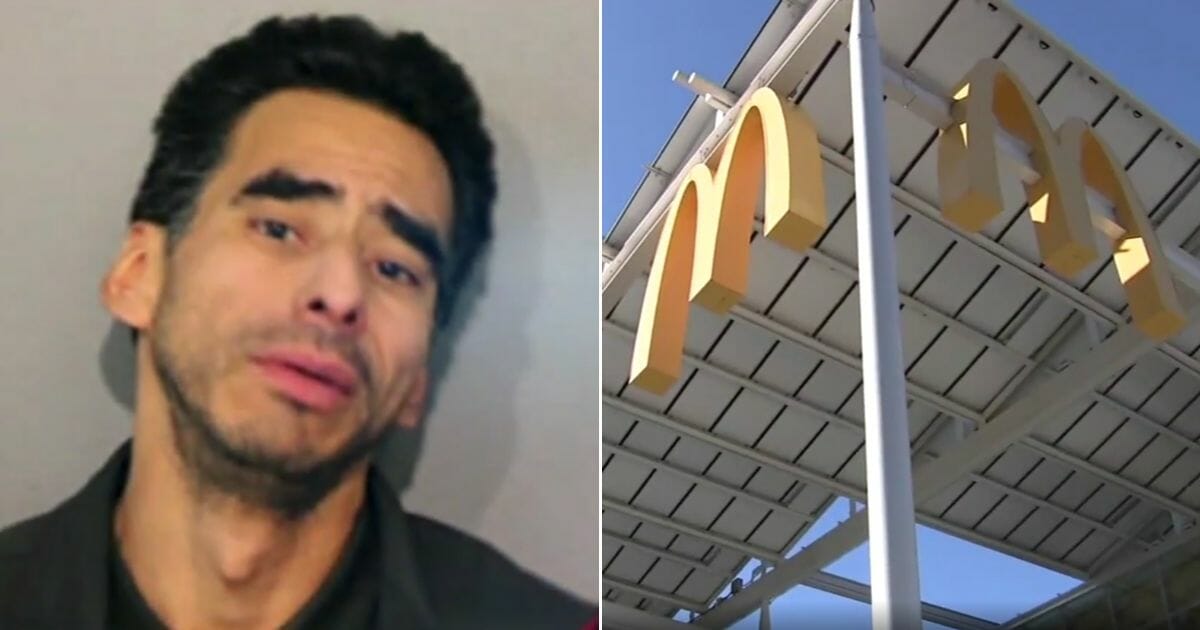 Christopher Puente, left, an illegal felon wanted since 2019 by U.S. Immigration and Customs Enforcement, allegedly sexually assaulted a 3-year-old girl in the bathroom of a Chicago McDonald’s, right.