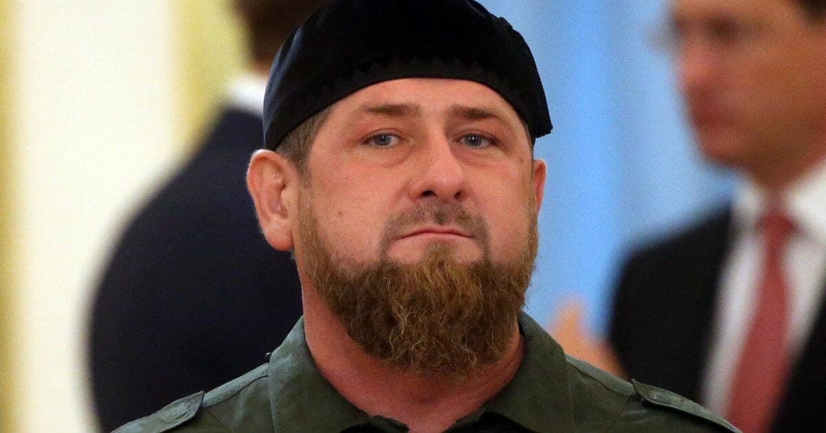 The leader of Chechnya, Ramzan Kadyrov, attends Russian-Saudi talks at the Grand Kremlin Palace on Oct. 5, 2017, in Moscow, Russia.