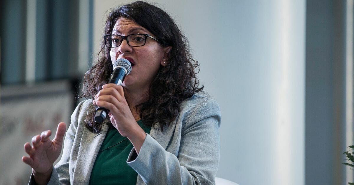 Rep. Rashida Tlaib (D-Michigan) speaks during a town hall hosted by the NAACP on Sept. 11, 2019, in Washington, D.C.