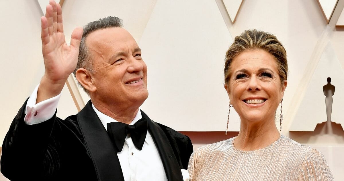 Tom Hanks and Rita Wilson attend the 92nd annual Academy Awards in Hollywood, California, on Feb. 9, 2020. The couple have tested positive for the coronavirus.