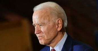 Democratic presidential candidate former Vice President Joe Biden speaks to supporters during a campaign stop at Berston Field House in Flint, Michigan, on March 9, 2020.