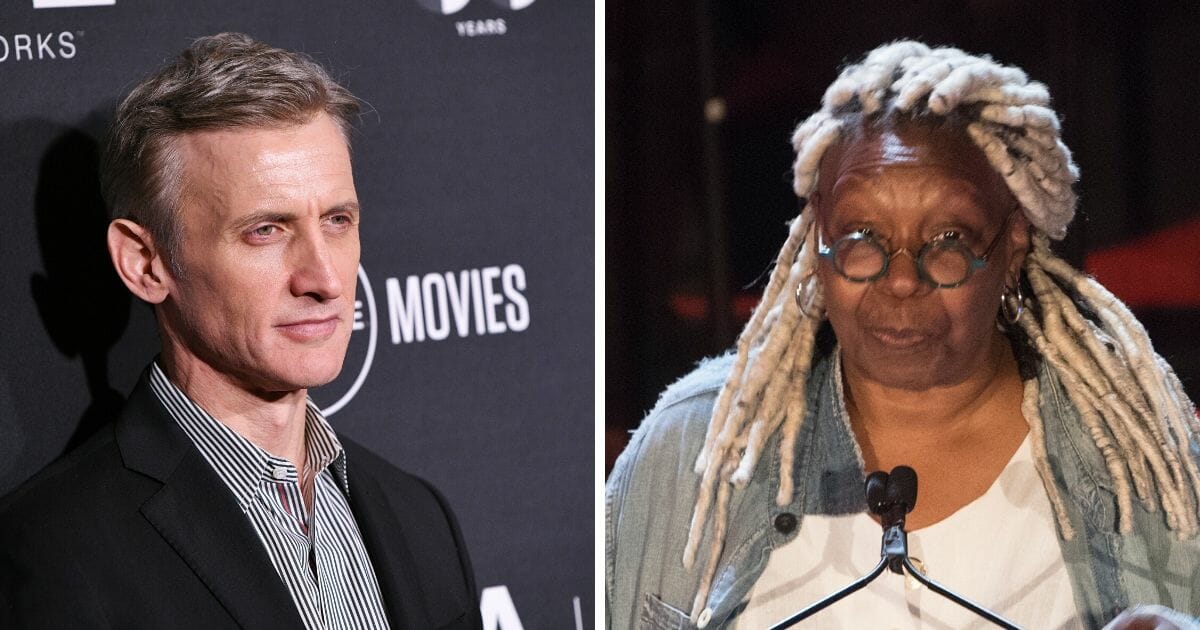 Dan Abrams, left, host of A&E's "Live PD" and ABC News chief legal correspondent; and "The View" co-host Whoopi Goldberg, right.