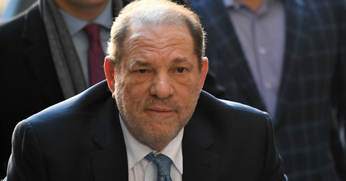 File photo of Harvey Weinstein before his conviction.