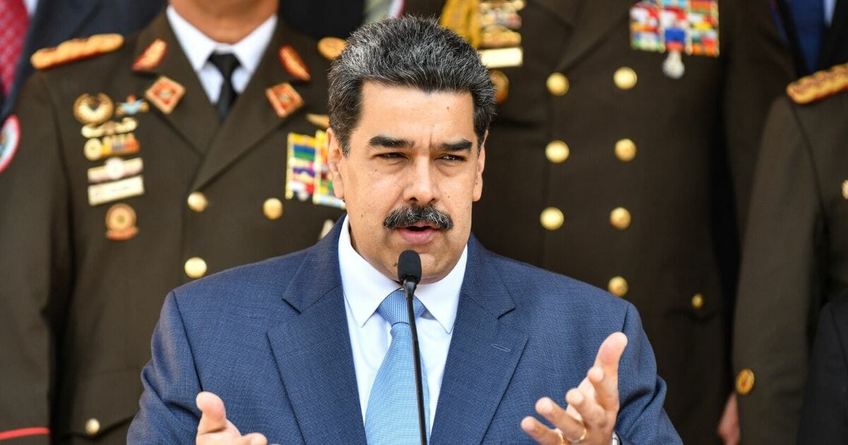 Venezuelan President Nicolas Maduro speaks during a March 12 new conference in Caracas, Venezuela.