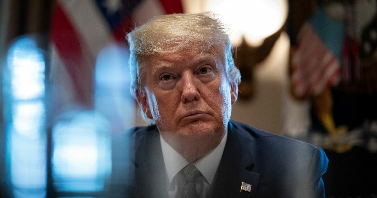 President Donald Trump leads a meeting with travel and tourism industry executives to discuss the economic response to the coronavirus outbreak in the Cabinet Room of the White House on March 17, 2020, in Washington, D.C.