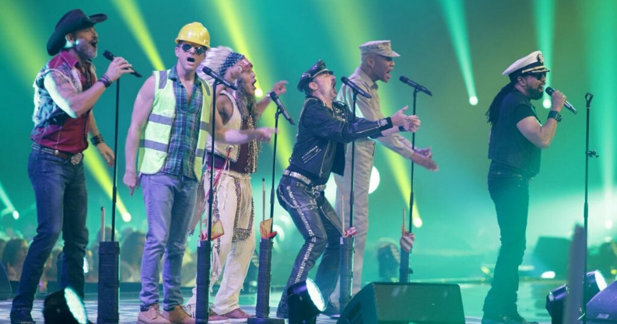 The former members of Village People performed during the TV show 'Schlagerbooom 2018 - Alles funkelt! Alles glitzert!' at Westfalen Stadium on Oct. 20, 2018, in Dortmund, Germany.