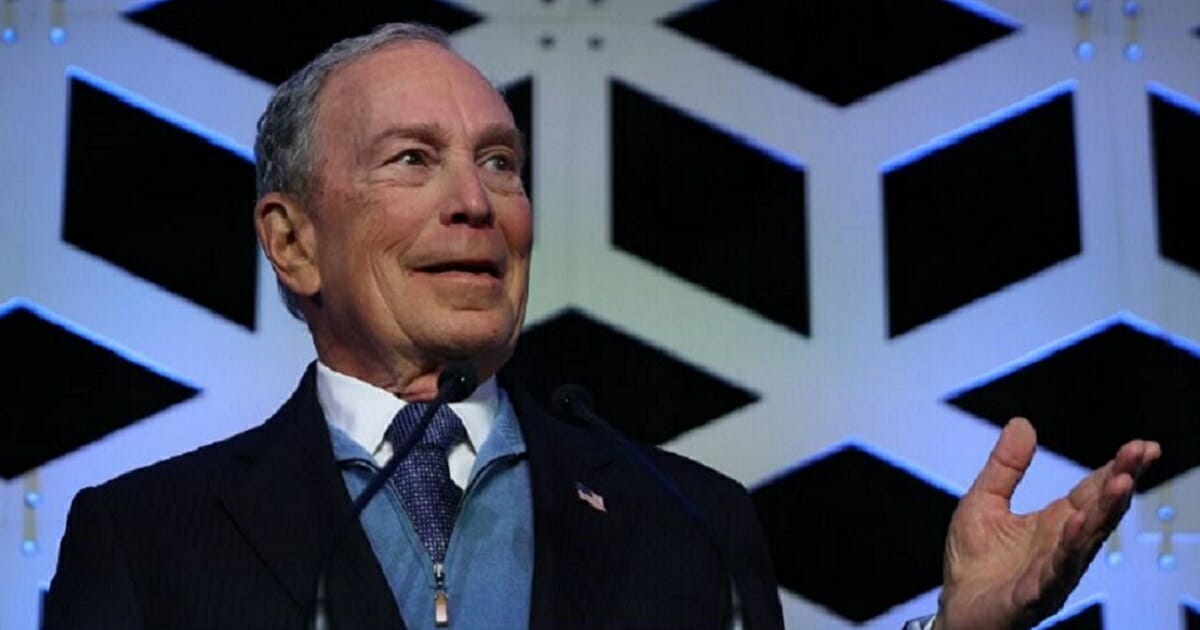 Former New York City Mayor Michael Bloomberg makes a campaign stop in North Carolina on Saturday.