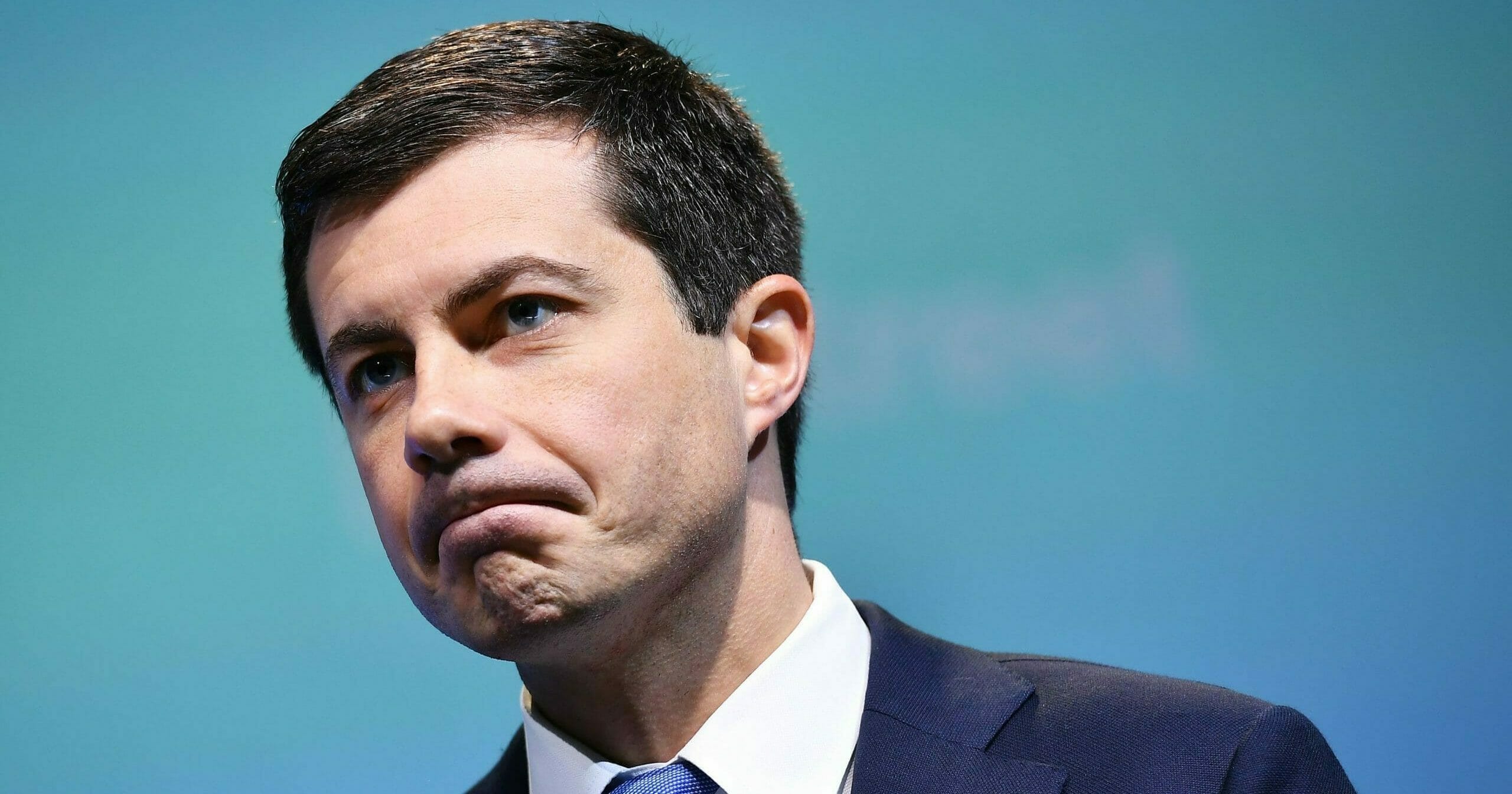 Then-South Bend, Indiana, Mayor Peter Buttigieg speaks during the 2019 J Street National Conference at the Walter E. Washington Convention Center in Washington, D.C., on Oct. 28, 2019.