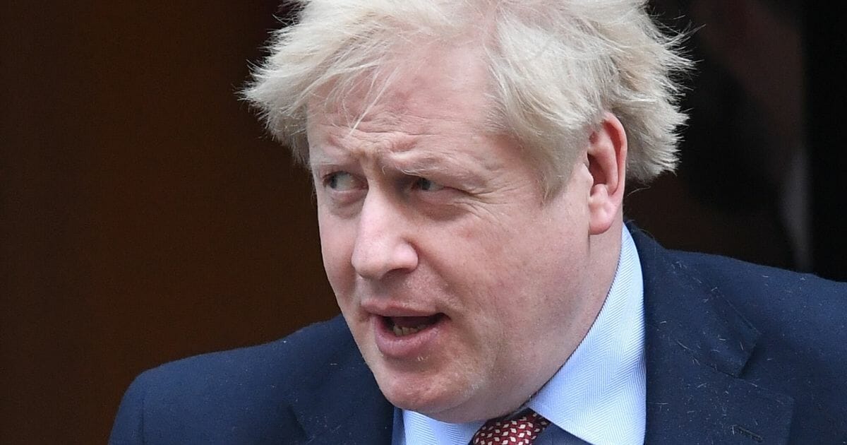 British Prime Minister Boris Johnson leaves 10 Downing Street in London on March 25, 2020.