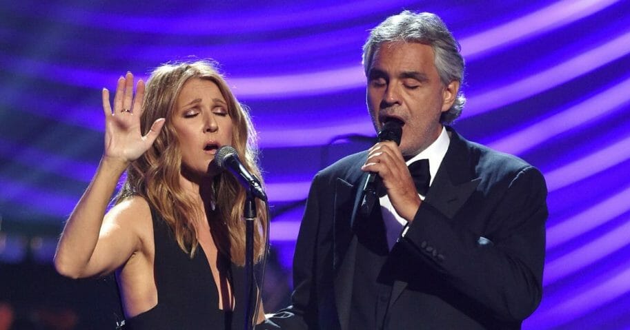 Céline Dion and Andrea Bocelli Reunited for Incredible Star-Studded ...