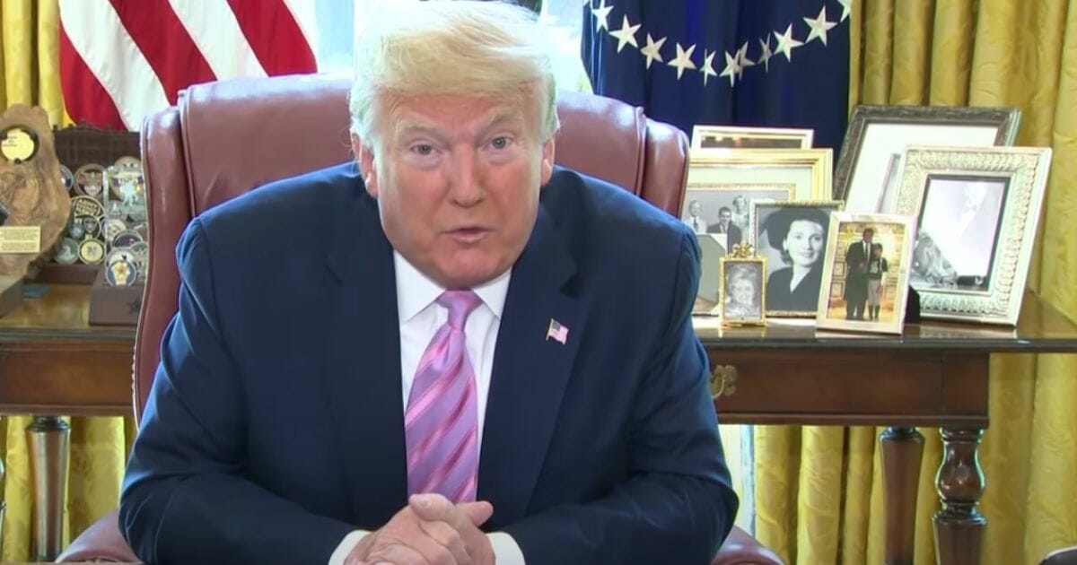 President Donald Trump called on Americans to pray for God to "heal the nation" from the Oval Office on Friday, before asking a member of the clergy to offer an Easter blessing.