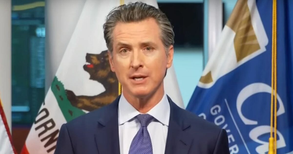 California Gov. Gavin Newsom speaks at a coronavirus news briefing on April 1, 2020.