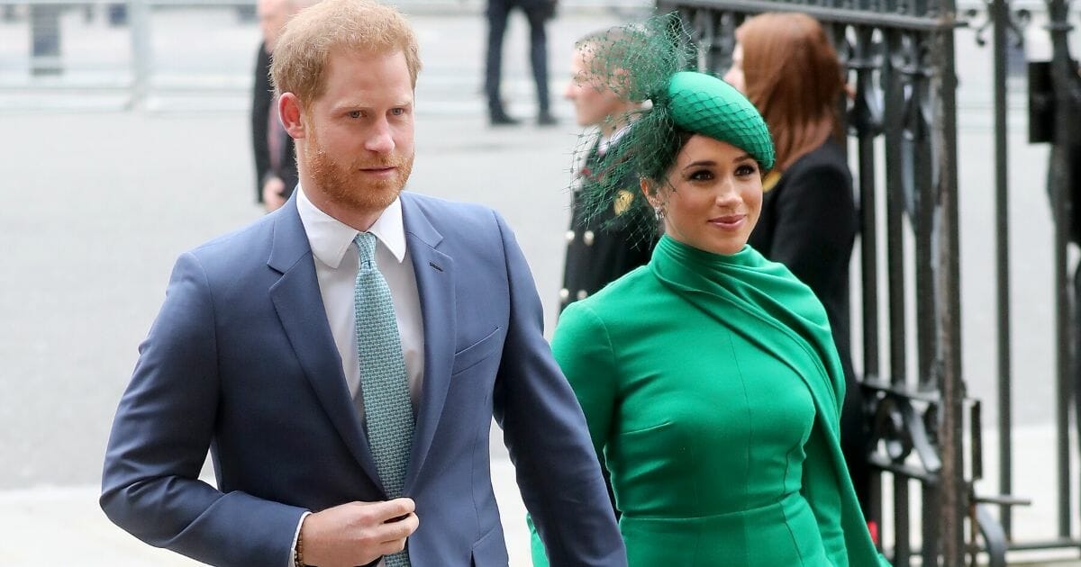 Prince Harry and his wife, Meghan, attend the Commonwealth Day Service in London on March 9, 2020.