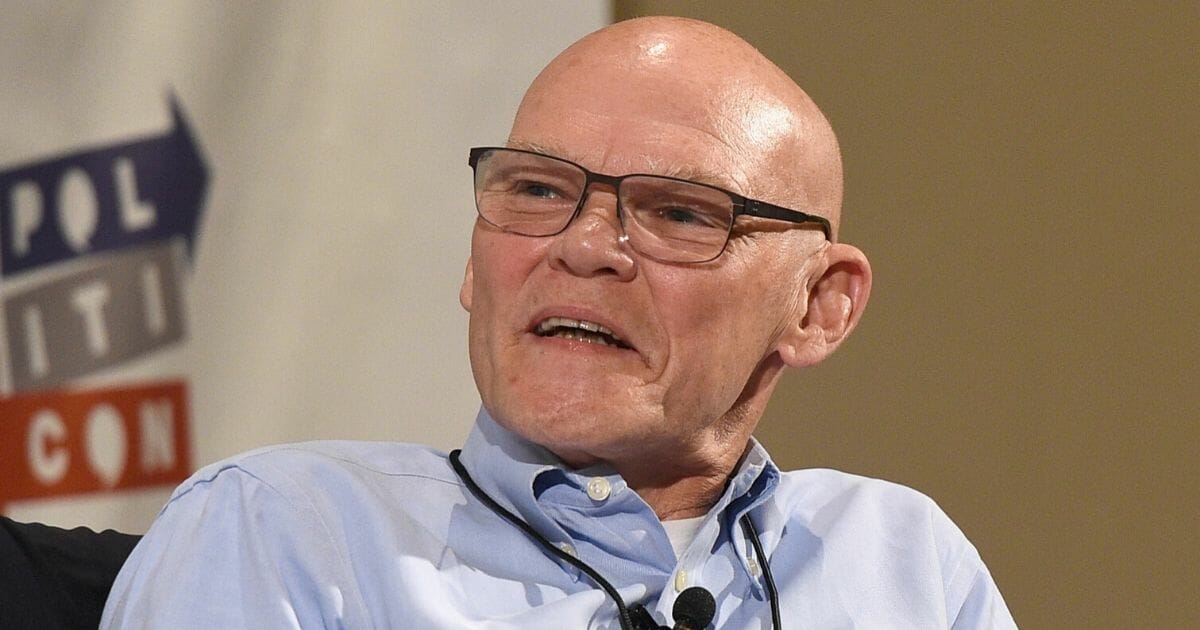 James Carville speaks during a panel discussion as part of Politicon at the Pasadena Convention Center in Pasadena, California, on July 29, 2017.