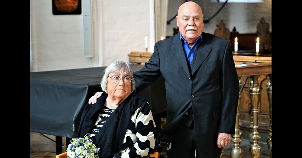 The couple is official once again, 55 years to the day after they got married the first time.