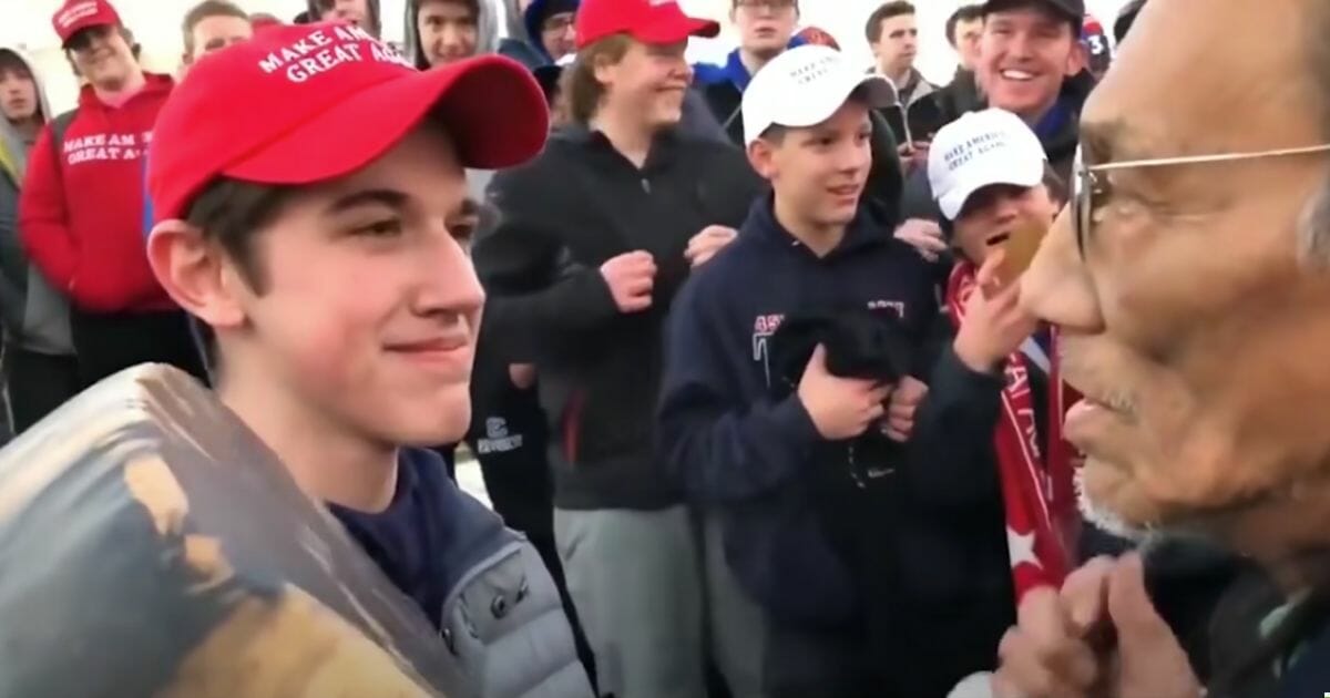 In an interview with Fox News' Lara Logan, Covington Catholic teen Nick Sandmann said his life has been under "constant threat" since he became a media whipping boy after a viral incident at the March for Life last year.