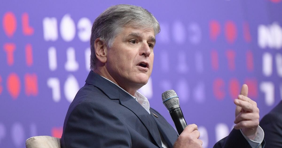 Sean Hannity speaks during the 2019 Politicon at Music City Center on Oct. 26, 2019, in Nashville, Tennessee.