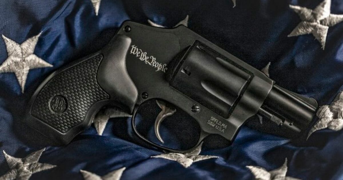 A limited edition Smith & Wesson Model 442 in 38 Special is emblazoned with "We the People."
