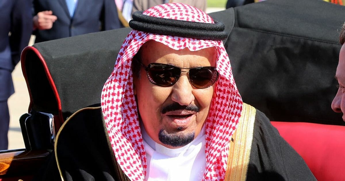 Suadi Arabian King Salman bin Abdulaziz Al Saud seen in Jordan.