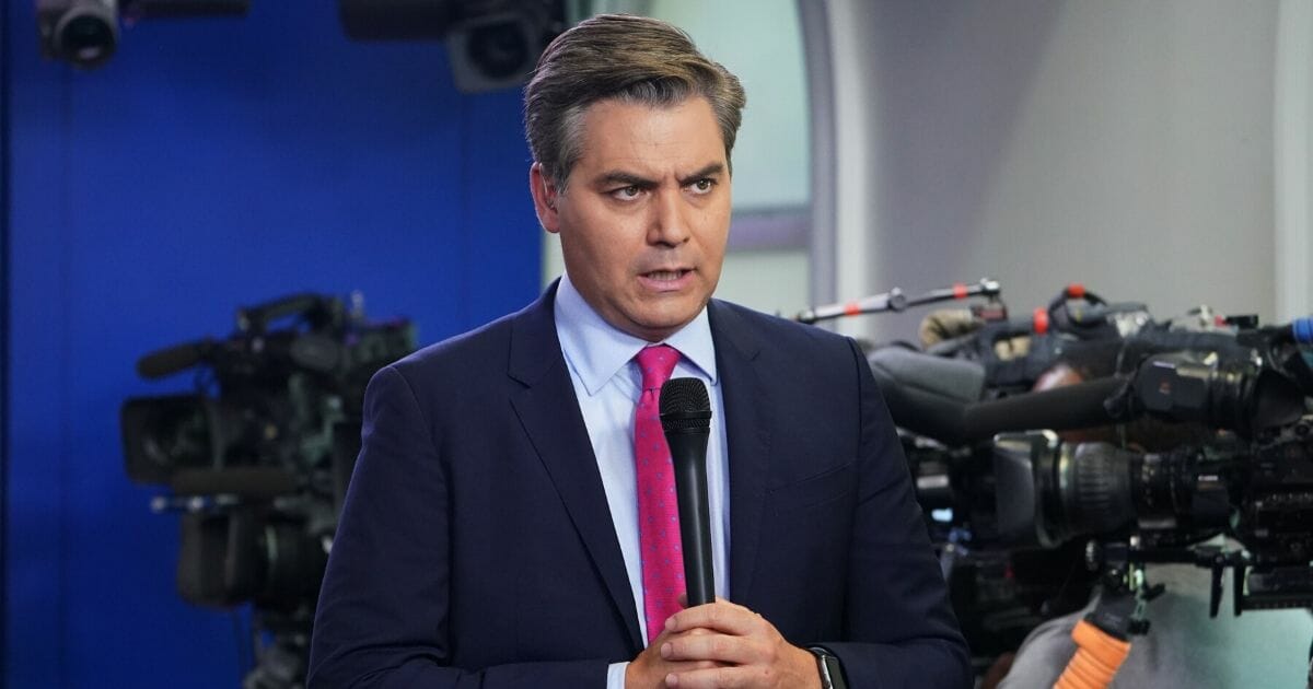 CNN chief White House correspondent Jim Acosta is pictured before a White House briefing in an October file photo.