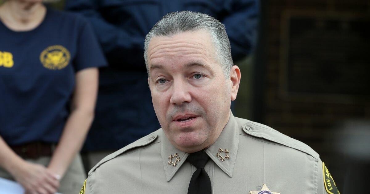 Los Angeles County Sheriff Alex Villanueva speaks at a news conference on Jan. 27, 2020, in Calabasas, California.