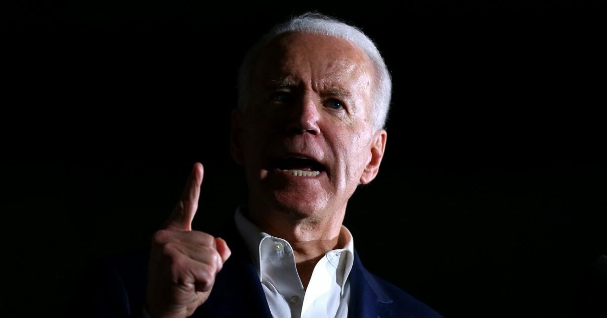 Presumptive Democratic presidential nominee former Vice President Joe Biden speaks during a campaign event at Tougaloo College on March 8, 2020, in Tougaloo, Mississippi.