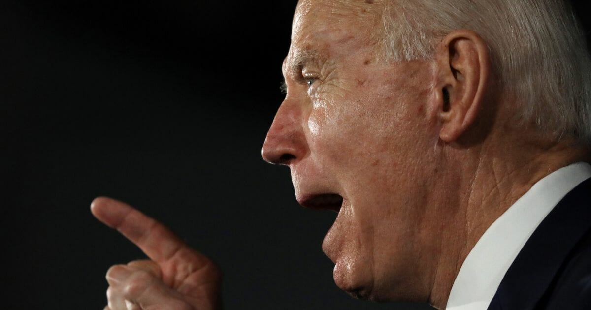 Former Vice President Joe Biden, now the presumptive Democratic nominee for president, speaks on stage after declaring victory in the South Carolina presidential primary on Feb. 29, 2020, in Columbia, South Carolina.