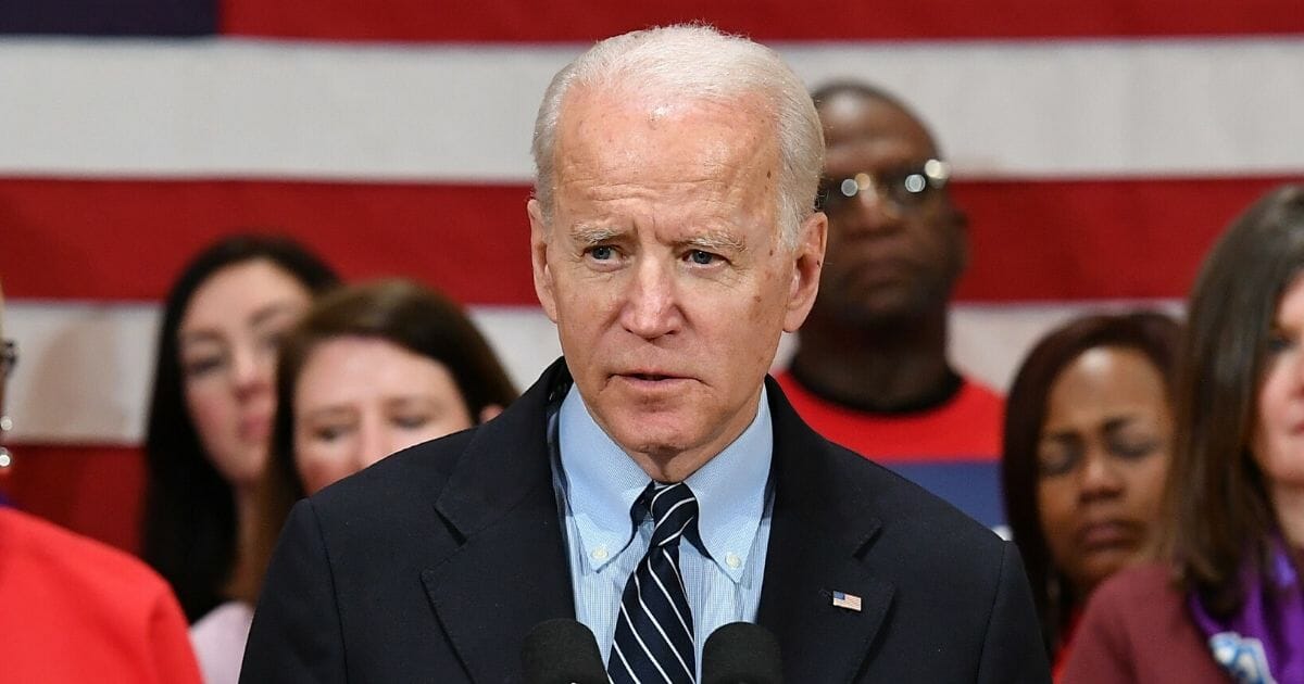 Former Vice President Joe Biden speaks during a March 10 campaign stop in Columbus, Ohio.