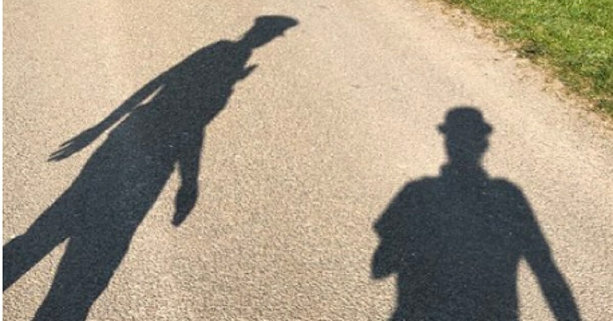 Shadow figures from a Twitter picture.