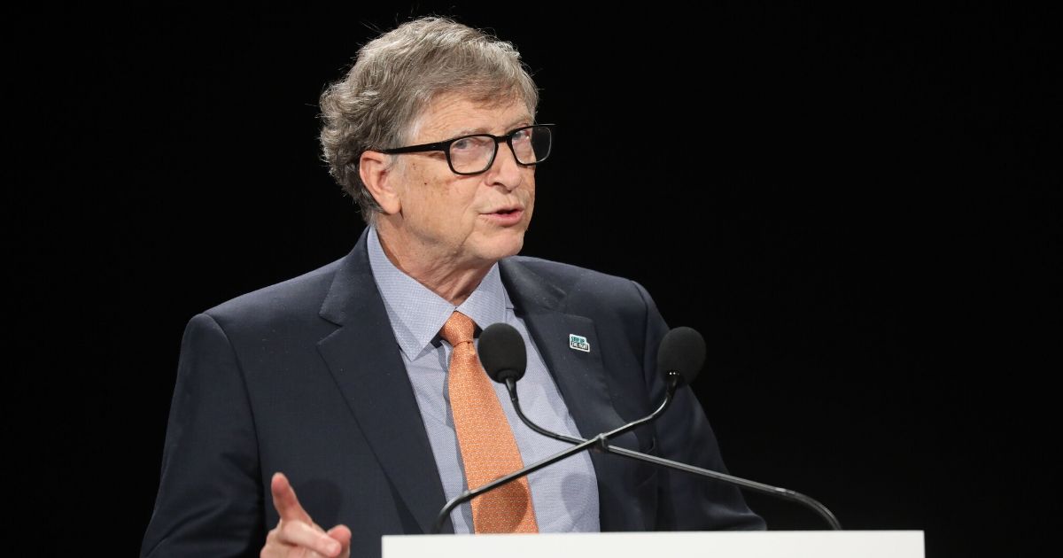 Bill Gates delivers a speech at the conference of Global Fund to Fight HIV, Tuberculosis and Malaria on Oct. 10, 2019, in Lyon, central eastern France.