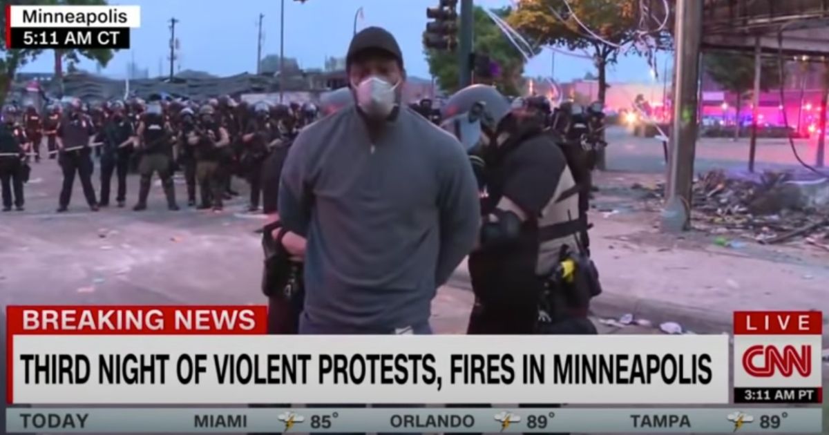 A CNN crew was arrested by police Friday in Minneapolis, where rioting has filled the streets for three nights in response to the death of George Floyd at the hands of Minneapolis police.