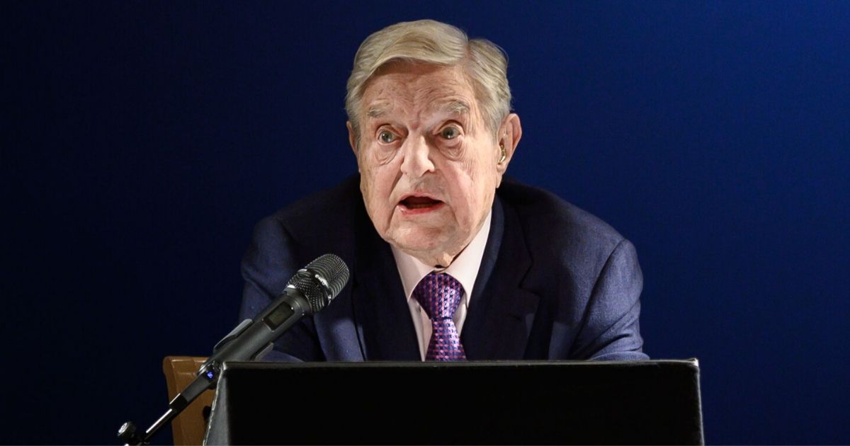 George Soros delivers a speech on the sideline of the World Economic Forum on Jan. 24, 2019, in Davos, Switzerland.