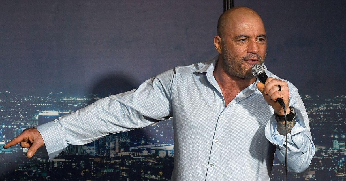 Joe Rogan performs during his appearance at The Ice House Comedy Club on April 17, 2019, in Pasadena, California.