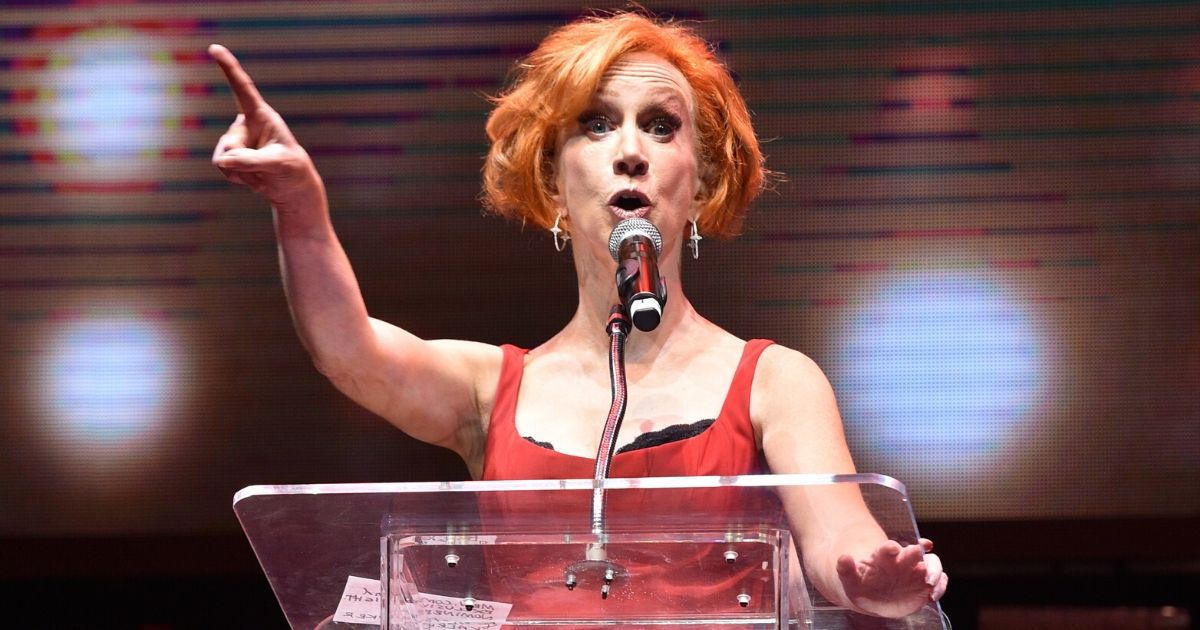 Kathy Griffin speaks onstage at Avalon Theater on Jan. 12, 2020, in Los Angeles.