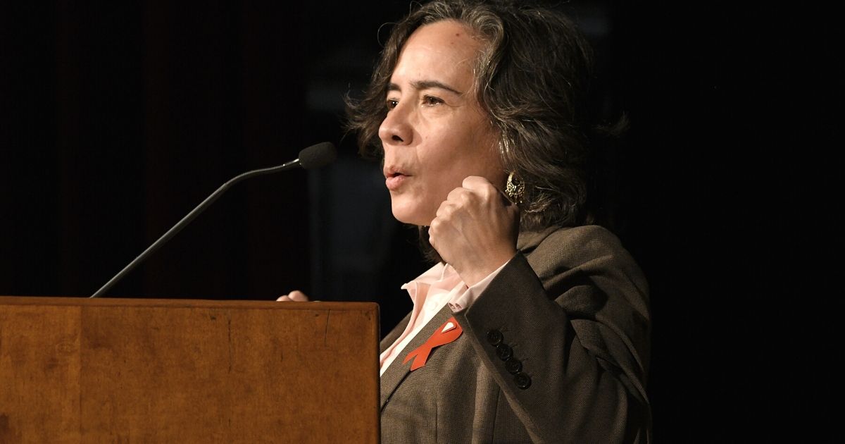 First Deputy Commissioner of the New York City Department of Health and Mental Hygiene Dr.Oxiris Barbot speaks on stage during World AIDS Day at Baruch College on Nov. 30, 2018, in New York City.